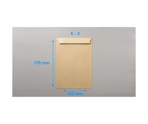 Bolsa Documentos SAM Salarios, 120 x 170 mm. Kraft, Caja x1000