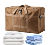 Bolsa Duffel grande Incluye Asa, Cremallera, Impermeable Y Plegable | Bolsa De Mudanza Y Almacenamiento Para Mantas Ropa Zapatos, Armarios Del Hogar Gabinetes Estantes De Almacenamiento