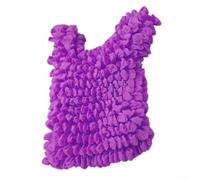 Bolsa elástica de poliéster multiusos con textura de burbujas, bolsa elástica de gran capacidad para compras, viajes y actividades diarias (morado)