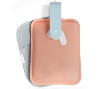 Bolsa eléctrica de agua caliente con tecnología de silicona de doble aislamiento, sistema de protección de 6 capas, rosa perla