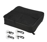 Bolsa enfriadora de cubierta, gran capacidad, fuerte adsorción, bolsa enfriadora de tela Oxford 600D con 4 ventosas para surfear al aire (Negra)