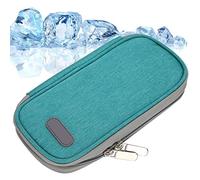 Bolsa Enfriadora de Insulina, Bolsa de Viaje con Enfriador de Insulina, Bolsa de Insulina con Cremallera de Diseño de Múltiples Capas Hecha de Tela Oxford, Liviana Y Portátil(verde)