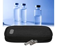 Bolsa Enfriadora de Insulina, Bolsa de Viaje con Enfriador de Insulina, Bolsa de Insulina con Cremallera de Diseño de Múltiples Capas Hecha de Tela Oxford, Liviana Y Portátil(negro)