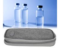 Bolsa Enfriadora de Insulina, Bolsa de Viaje con Enfriador de Insulina, Bolsa de Insulina con Cremallera de Diseño de Múltiples Capas Hecha de Tela Oxford, Liviana Y Portátil(gris)
