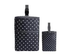 Bolsa enfriadora de leche materna, bolsa doble congelable para botella de leche materna con bolsa de hielo, cierre de cremallera, asa de hebilla, portabotellas plegable para guardería, capacidad para