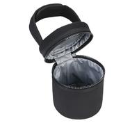 Bolsa enfriadora de leche materna para madres de lactancia - soporte de botella de leche aislada con correa desmontable | Adecuado para 2 botellas grandes de 8 oz, perfectas para guardería, voy, Negro