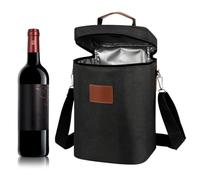 Bolsa enfriadora de vino para 4 botellas, enfriador acolchado aislado a | Bolsa de viaje de vino para picnic, camping, vacaciones, viajes, inauguración de la casa, Navidad, reuniones familiares