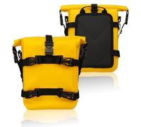 Bolsa Equipaje Moto 1-2 Piezas de Barras de Choque para Marco de Motocicleta, Bolsa Impermeable, Bolsa de colocación de Herramientas de reparación de Parachoques Bolsas Traseras Moto(Yellow 2pc)