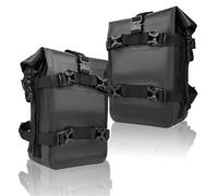 Bolsa Equipaje Moto 1-2 Piezas de Barras de Choque para Marco de Motocicleta, Bolsa Impermeable, Bolsa de colocación de Herramientas de reparación de Parachoques Bolsas Traseras Moto(Black 2pc)