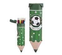 Bolsa escolar, bolsa de regalo escolar en forma de lápiz, caja de regalo para principiantes, vuelta al colegio, regalos para escolarización, niños y niñas (verde)