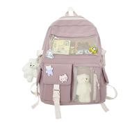 Bolsa escolar japonesa - mochila para niñas de alta capacidad con lindos de oso | Paquete de anime múltiple para libros, computadoras portátiles, papelería, viajes diarios, colegios y