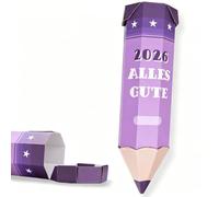 Bolsa escolar lila, para hermanos y niñas, bolsa escolar secundaria, 41 cm, en forma de lápiz, bolsa escolar para ingresar a la escuela, regalo de 5º grado, ideal para materiales escolares y dulces