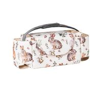 Bolsa esencial para cochecito de bebé para padres de viaje, bolsa de almacenamiento de poliéster con múltiples secciones, carrito de mano acoplable
