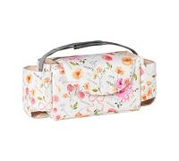 Bolsa esencial para cochecito de bebé para padres de viaje, bolsa de almacenamiento de poliéster con múltiples secciones, cochecito de mano acoplable, organiza ajustable