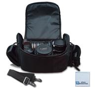 Bolsa / estuche de transporte acolchado de cmara digital grande de lujo para Nikon Sony Pentax Olympus Panasonic Samsung y Cmaras DSLR cannicas y