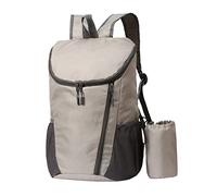 Bolsa exterior personalizada a prueba de agua, plegable, para exteriores, portátil, sólida, deportiva, para senderismo, viajes, mochila para laptop, para mujer, gris, Talla única
