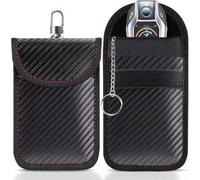 Bolsa Faraday para Llaves de Coche para Ferrari SP3 Daytona 2022-2026 | 2 Piezas Funda para Llaves de Coche, Bolsa Bloqueadora de Señal, Ligera y Cómoda para Uso Diario, Repuestos para Automóviles