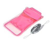 Bolsa flotante impermeable al aire de la caja del teléfono móvil bolsa protectora subacuática (Rosa roja)