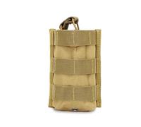 Bolsa For Cargador Molle Single mag, Accesorios De Caza Airsoft 7,62/5,56mm(Single-Tan)