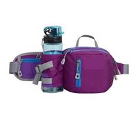 Bolsa for Correr, riñonera for Exteriores, maratón, Gimnasio, Deporte, Fitness, Bolsa for Botella de Agua, riñonera, Montar, Ciclismo, Bolsillo for teléfono para Viajes(Purple)