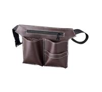 Bolsa for herramientas de salón, bolsa for tijeras, riñonera for peluqueros, hombres y mujeres, herramientas de peluquería y cosmetología.(Brown)