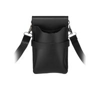 Bolsa for herramientas de salón, portaherramientas, cinturón profesional, bolsa tijeras peluquero PU para Salones y Peluqueros(Black)