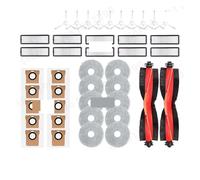 Bolsa For Polvo, Compatible Con Xiaomi, Aspiradora Robot X20+, X10+, X20 Plus, X10 Plus, Piezas, Accesorios, Cepillo Lateral Principal, Filtro, Paño De Fregona De Repuesto(42pcs)