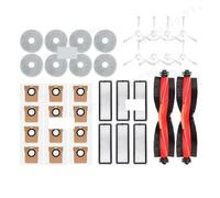 Bolsa For Polvo, Compatible Con Xiaomi, Aspiradora Robot X20+, X10+, X20 Plus, X10 Plus, Piezas, Accesorios, Cepillo Lateral Principal, Filtro, Paño De Fregona De Repuesto(36pcs)