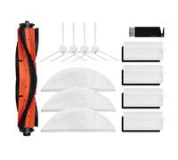 Bolsa for polvo con filtro y cepillo lateral principal, compatible con Xiaomi Lydsto R1, R1A, R1 Pro, S1 y L1. Accesorios for aspiradoras robot.(1set 12 pcs)