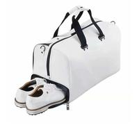 Bolsa for Ropa de Golf, Bandolera Simple, Gran Capacidad, PU, Impermeable, Zona Independiente for Zapatos, Deportes al Aire Libre para Gym(Product 1 White)