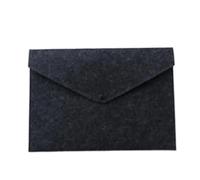 Bolsa for útiles escolares, bolsa tipo sobre, bolsa clasificadora, carpetas de fieltro A4, organizador de documentos, organizador de archivos, maletín de oficina(Black)