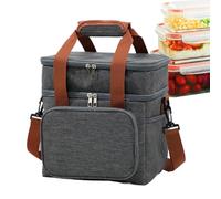 Bolsa Fría Aislante 15L (21x24cm) - Porta Alimentos Impermeable con Correa para Playa Oficina - Mochila Térmica Comida Picnic Camping, 408g