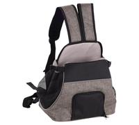 Bolsa Frontal Flamingo Xanty Taupe Para Cachorros 29x23x38 Cm Ayuda Para Llevar