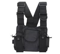 Bolsa Frontal for Radio Hip Hop West Wist Wakie Talkie, Funda for Chaleco táctico for Hombre, Bolsa de Pecho for Wouxun Baofeng BF-888S UV-5R UV-82