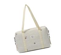 Bolsa funcional para cochecitos, suave y cómoda, a la moda, bordada a la moda, pañal portátil de maternidad