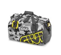 Bolsa Givi EA115CM impermeable de 40 litros camuflaje gris y amarillo