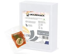 Bolsa gofrada envasado al vacio 200x300 mm. (20x30 cm.) 200 uds. Bolsas de vacío para alimentos | Compatibles con todo tipo de envasadora al vacío doméstica | Aptas para cocina sous vide | Sin BPA