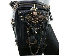 Bolsa gótica, Bolso de Cintura Steampunk para Mujeres Hombres Vintage gótico Calavera Bolso de Hombro pudo de Pierna Retro