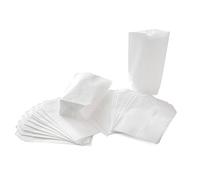 Bolsa grande base cruzada, 25 unidades: papel blanco, regalo pequeño, dulces, especias, semillas, bricolaje, para rellenar, detalles personalizados fiestas o mercados, 16,5 x 26 x 6,5 cm