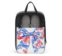 Bolsa grande de acuarela con estampado de chinoiserie Toile para zapatos de viaje, uso diario, bolsa de almacenamiento antipolvo para zapatos de golf