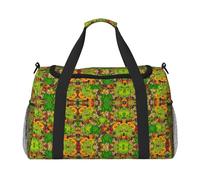 Bolsa grande de lona con estampado de ranas, bolsa de viaje para fin de semana para mujer, bolsa de mano, Negro -, Talla única