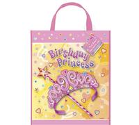 Bolsa grande de plástico para recuerdos de princesa, 33 x 28 cm.