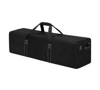 Bolsa grande de viaje para camping, bolsa de deporte con asas en los 2 lados, Negro , 48" (122 cm), bolsa grande