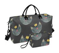 Bolsa grande para gimnasio, bolsa de lona de gran capacidad, bolsa de viaje para fin de semana, bolsa de aseo para entrenamiento, yoga, caras de este gato, color negro, Faces Of This Cat Black, 1 Size