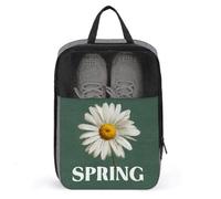 Bolsa grande para zapatos de golf, diseño de margaritas dibujadas a mano, para viajes, uso diario, antipolvo
