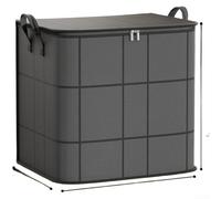 Bolsa gruesa impermeable con cremallera para colchas, ropa y almacenamiento del hogar con mecanismo de apertura y cierre suaves (110 L [50 x 40 x 50])