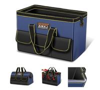 Bolsa Herramientas AIRAJ de 16 Pulgadas | Bolsa de Herramientas de Gran Apertura | Fácil Acceso a Las Herramientas | Tela Oxford 600D Duradera | Dile adiós al desorden | 37×21×26CM