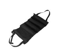 Bolsa Herramientas Bolsa de herramientas enrollable multiusos, rollo llaves, cubo organizador lona, botiquín primeros auxilios for coche, estuche almacenamiento con envoltura(Black)