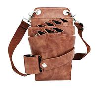 Bolsa herramientas de peluqueria Cartuchera peluqueria Bandolera peluqueria profesional Bolsa Tijeras Peluqueria Puede acomodarse Tijeras Peine Tijeras Electricas Tijeras peluqueria canina 252 Marrón