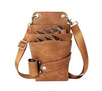 Bolsa herramientas de peluqueria Cartuchera peluqueria Bandolera peluqueria profesional Bolsa Tijeras Peluqueria Puede acomodarse Tijeras Tijeras Electricas Tijeras peluqueria canina Elegante Marrón